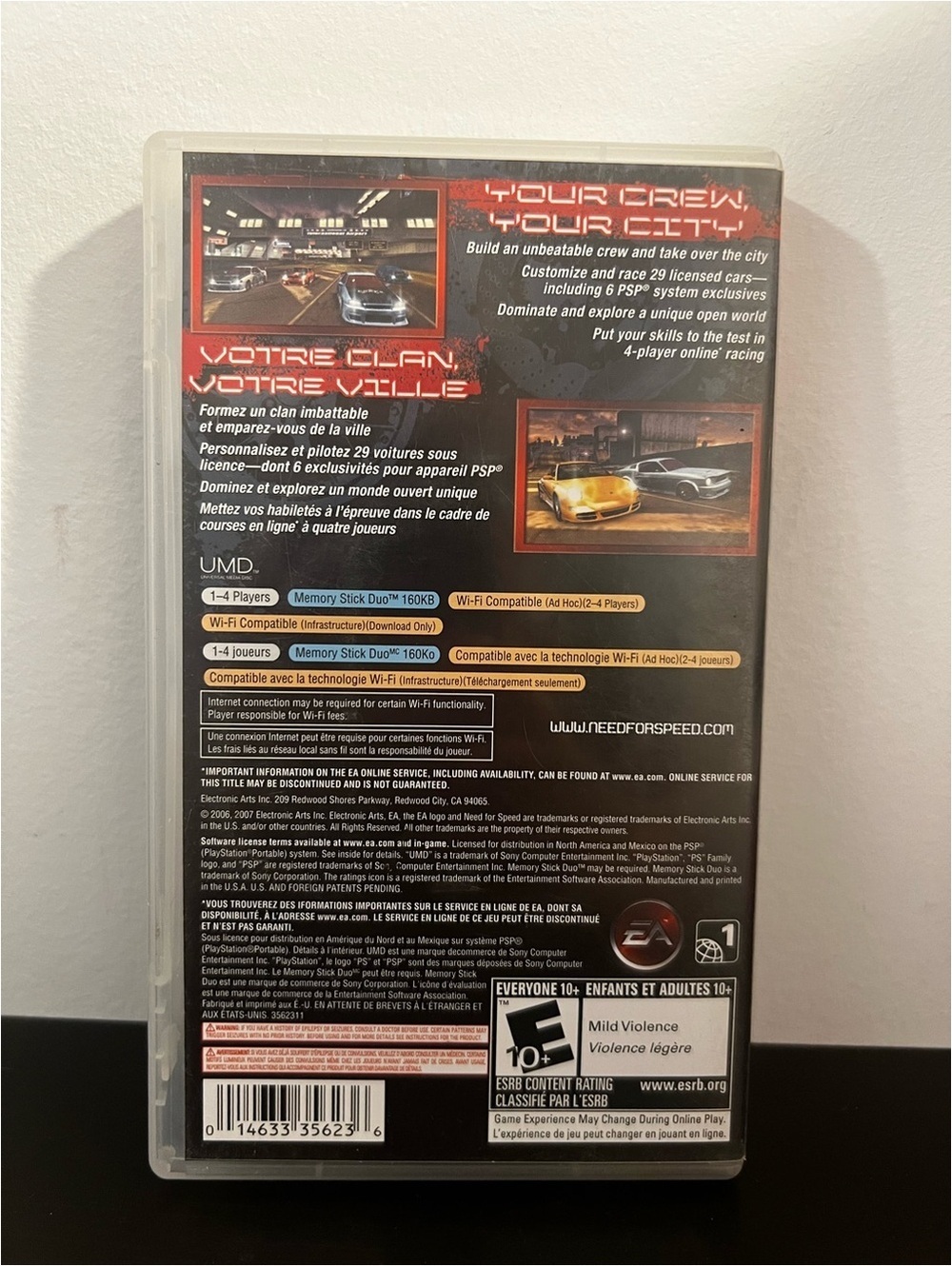 Need for Speed Carbon Own The City PSP Greatest Hits Complete - Picture 2 of 4